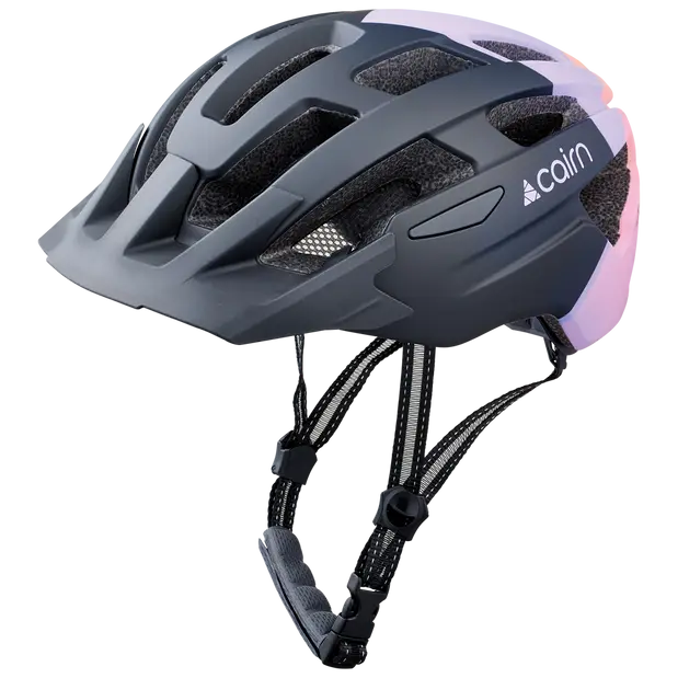 Cairn Prism XTR II Mat Black Lilac | Leichter Fahrradhelm für MTB & City Cairn