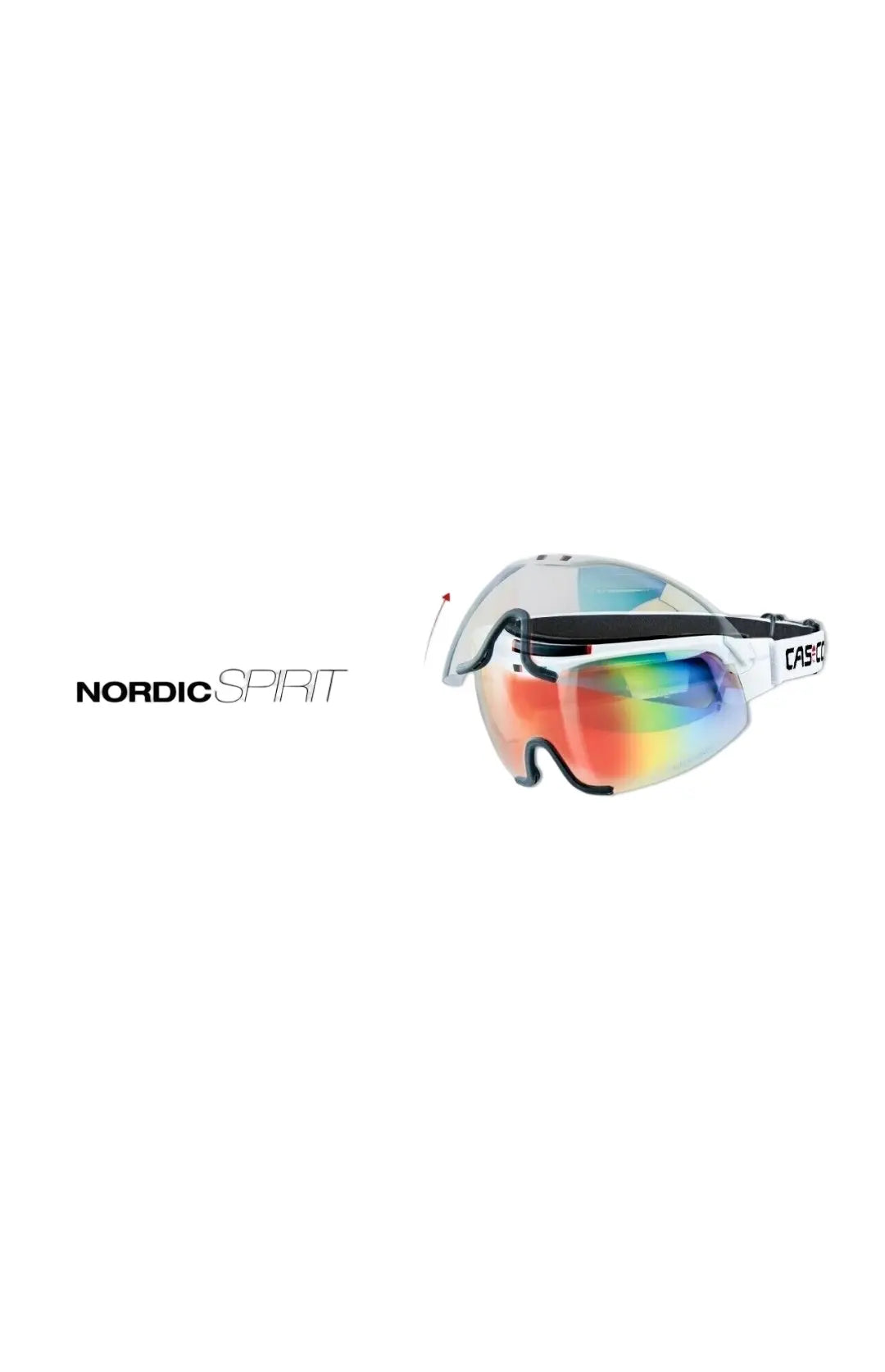 Casco Spirit Carbonic M Nordic Langlauf Biathlon-Brille Herren Damen weiss UV.
