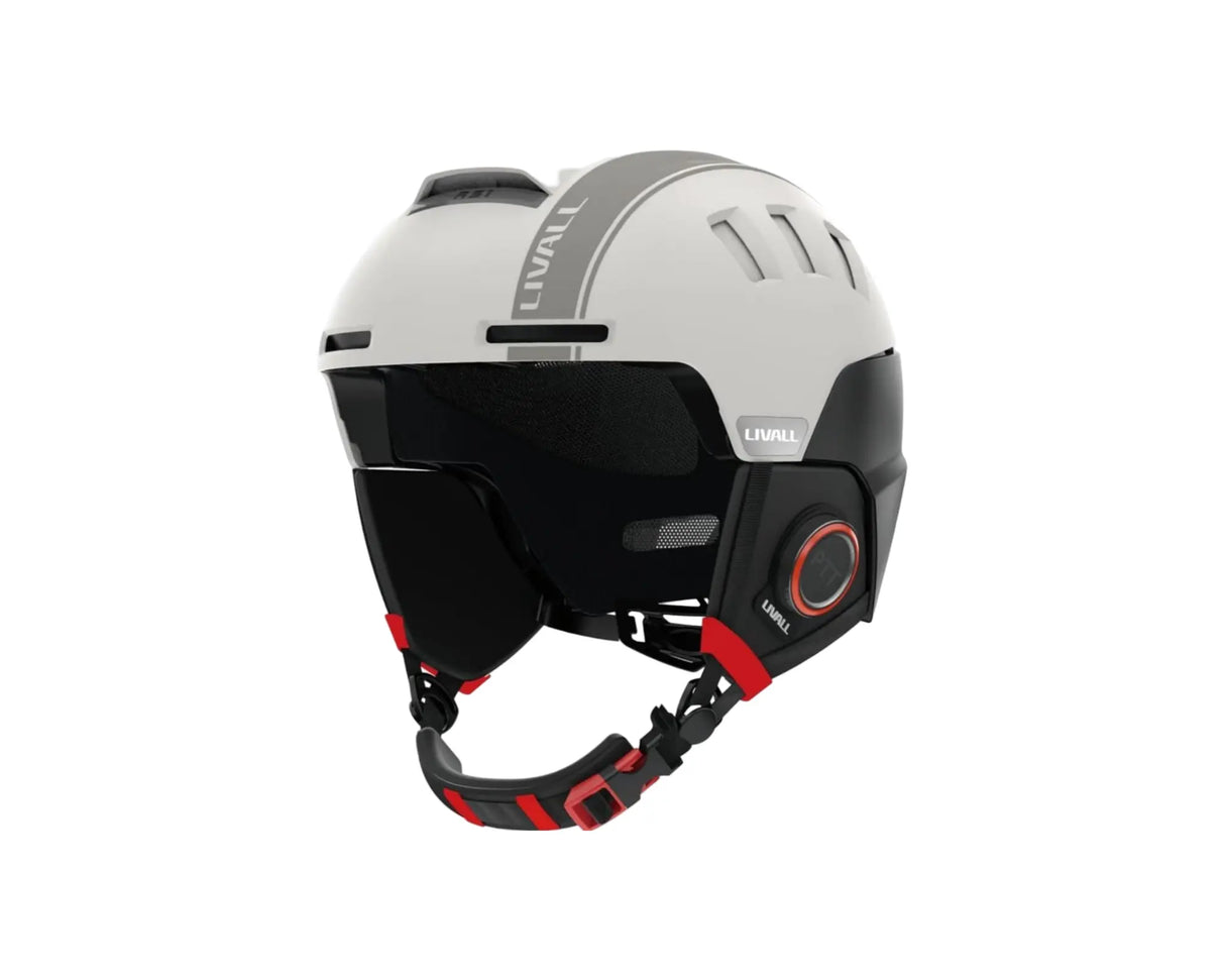 Livall Skihelm RS1 sandweiss | Smarter Skihelm.
