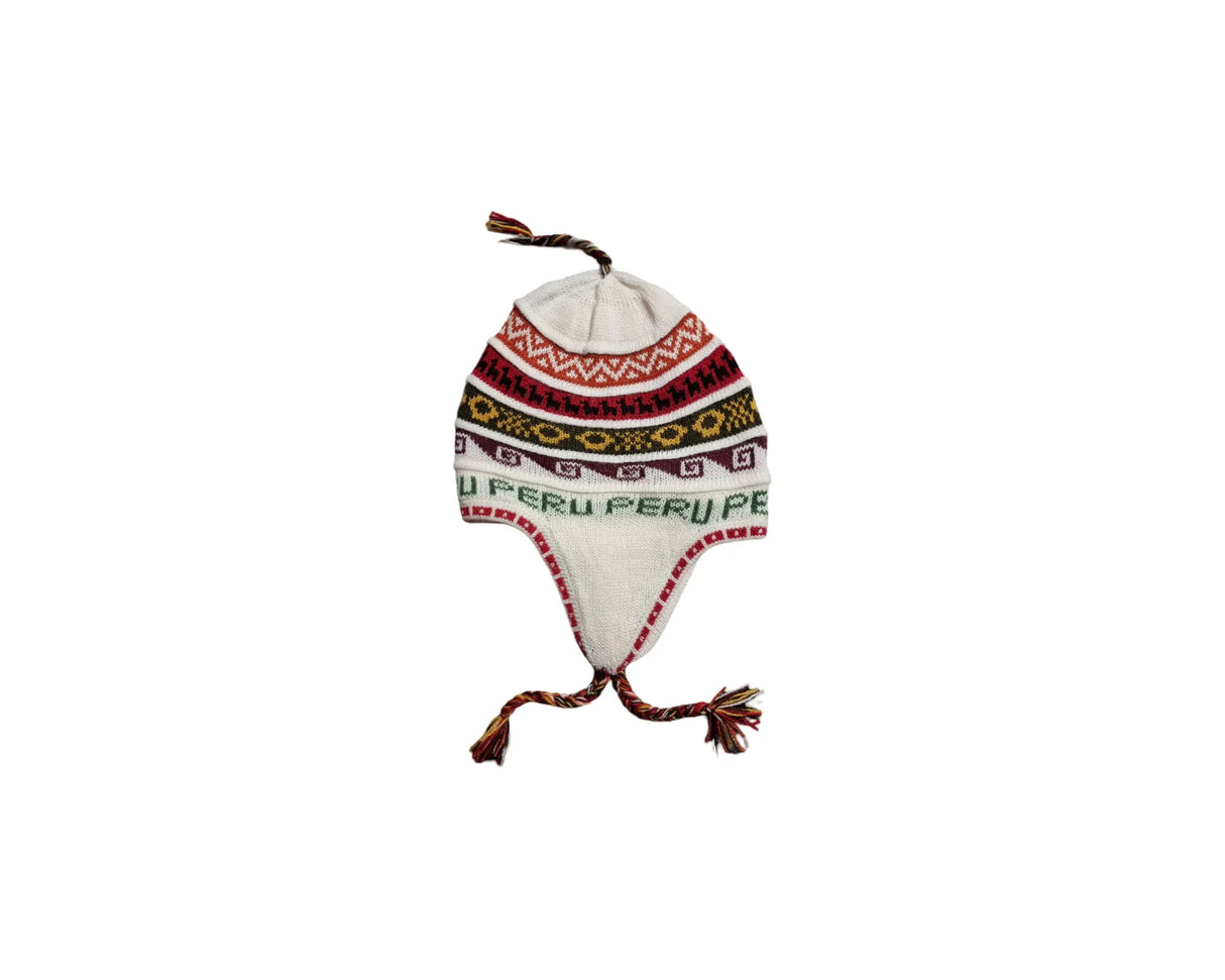 Chullo-Mütze aus Alpaka mit wärmendem Polar-Futter – Handgefertigt in Peru - FastMove