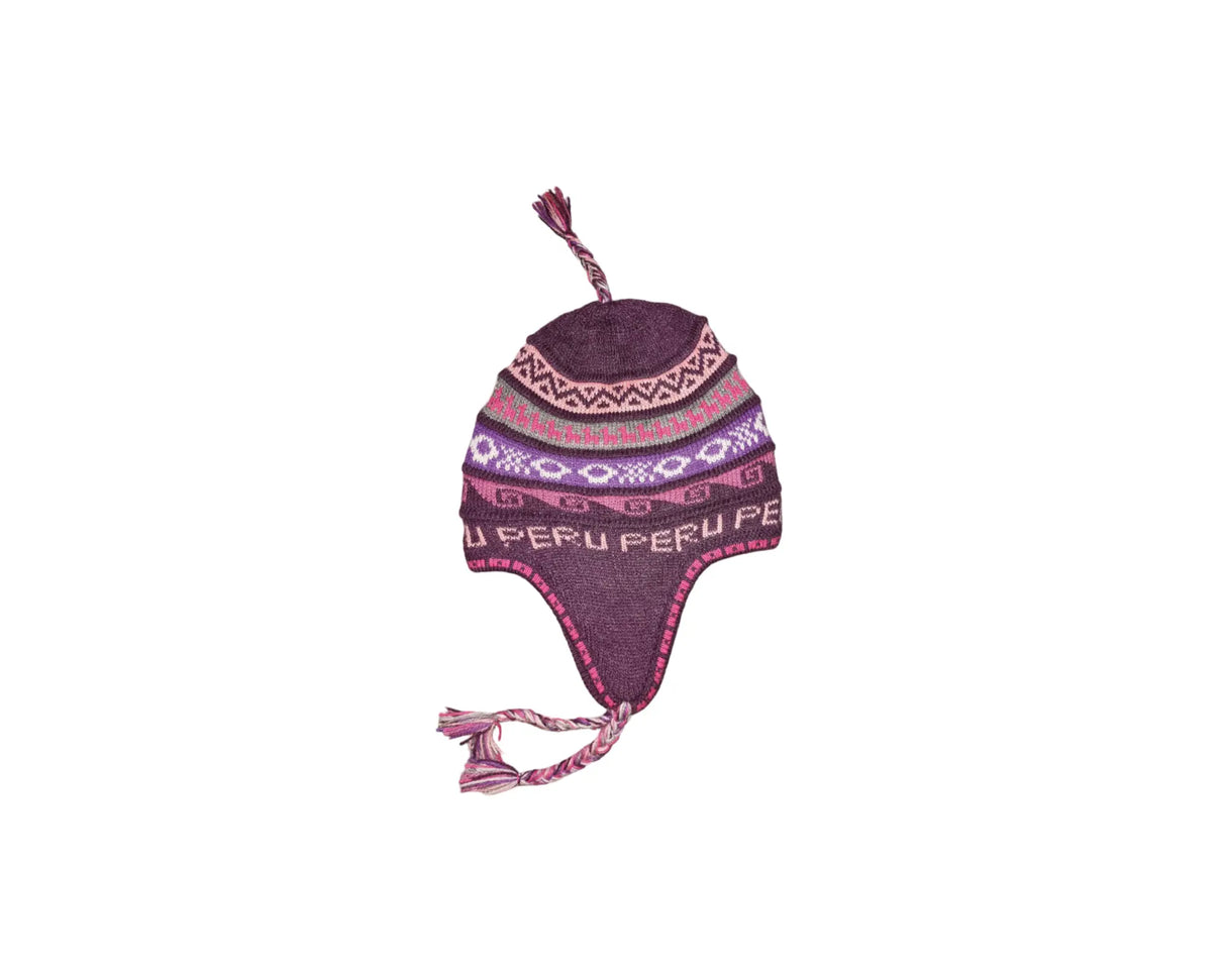 Chullo-Mütze aus Alpaka mit wärmendem Polar-Futter – Handgefertigt in Peru - FastMove
