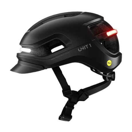Unit1 AURA Smart Helm – E-Bike Helm mit Beleuchtung, Blinkern & Crash Alert.