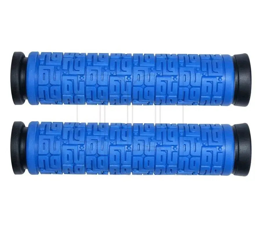 NG Sports Tulsee Griff – 137mm, 31.5mm, Blau – Komfortabler Fahrradgriff mit Kunststoff-Lenkerendstopfen