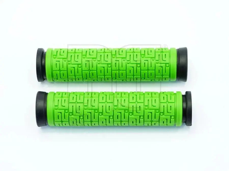 NG Sports Tulsee Griff – 137mm, 31.5mm, Kawa Green – Komfortabler Fahrradgriff mit Kunststoff-Lenkerendstopfen - FastMove