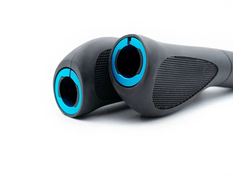 NG Sports Carawee Comfort Cut Griff – 134mm, 39mm, Schwarz – Ergonomischer Fahrradgriff mit Lock-On Klemmung - FastMove