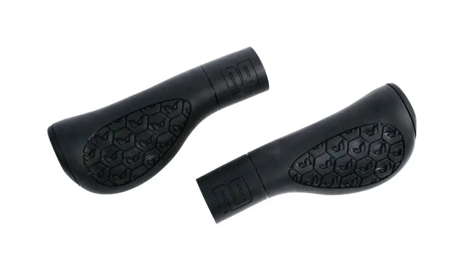 NG Sports Carawee Comfort Cut Griff – 134mm, 39mm, Schwarz – Ergonomischer Fahrradgriff mit Lock-On Klemmung - FastMove