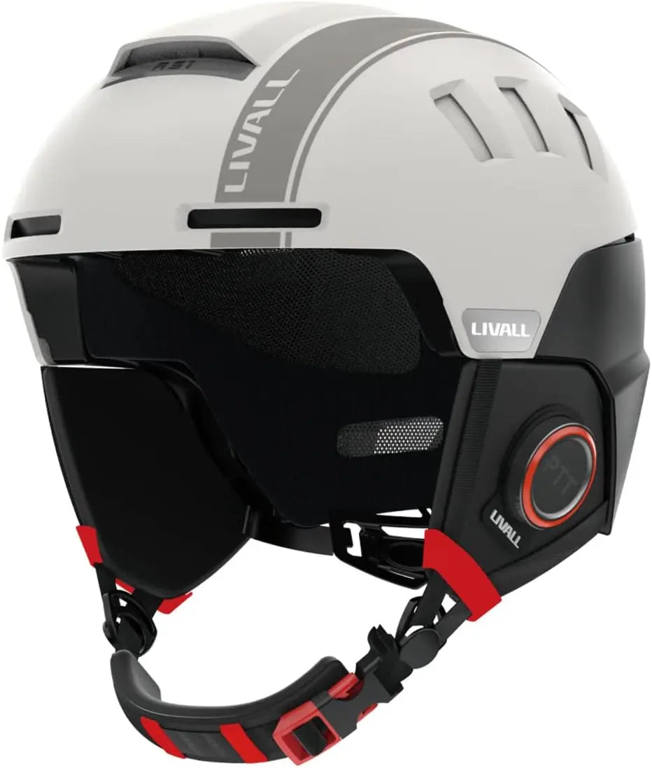 Livall Skihelm RS1 sandweiss | Smarter Skihelm.