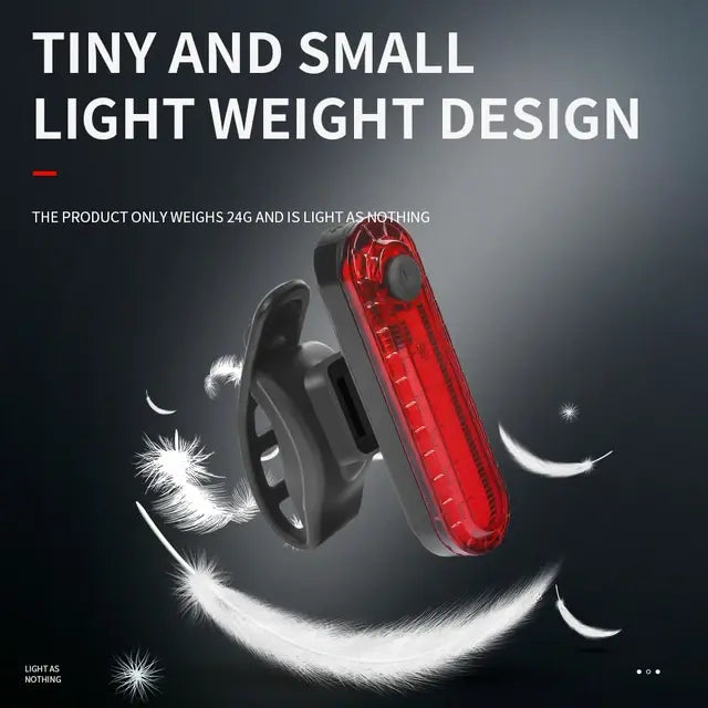Fahrrad Rücklicht weiß rot Lampe Leuchte Rad Bike USB Wiederaufladbar LED Schein.