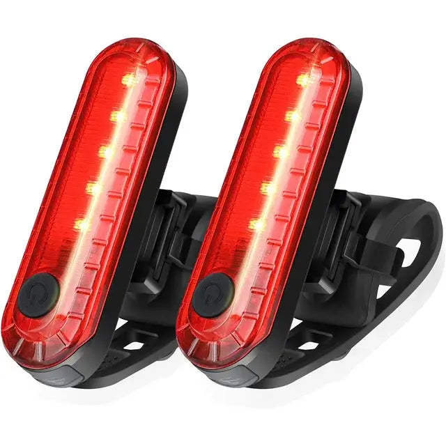 Fahrrad Rücklicht weiß rot Lampe Leuchte Rad Bike USB Wiederaufladbar LED Schein.