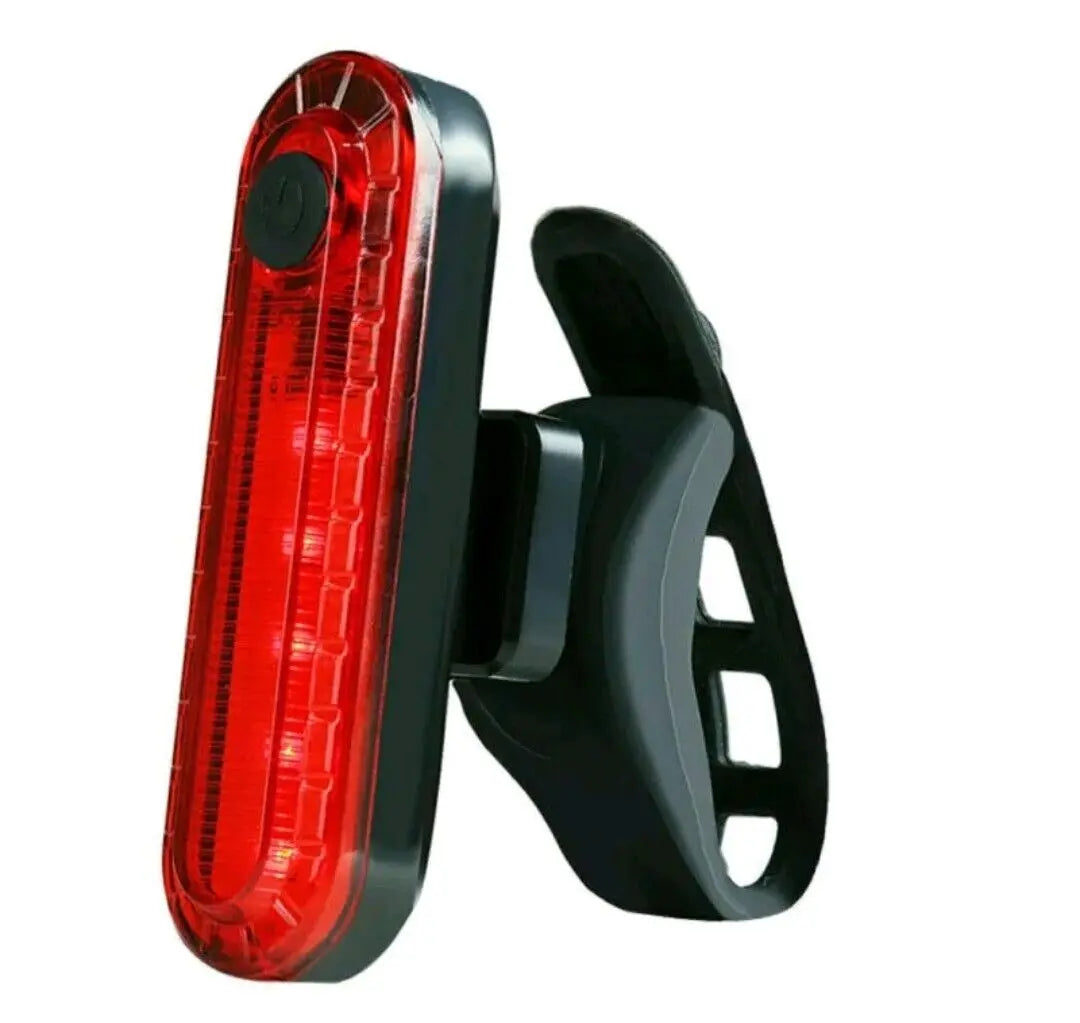 Fahrrad Rücklicht weiß rot Lampe Leuchte Rad Bike USB Wiederaufladbar LED Schein.