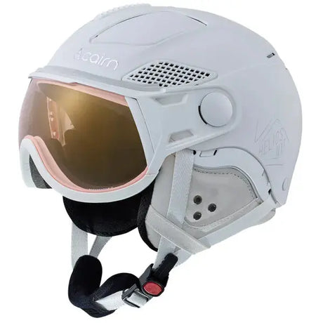 Cairn HELIOS EVOLIGHT NXT® | Skihelm mit Photochrom-Visier und Premium-Design weiss.