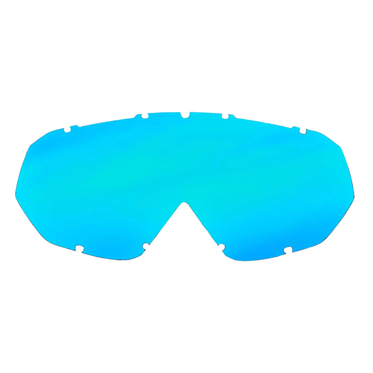 Cratoni C-Rage Ersatzscheibe | Glass Scheibe blau für Brille Fahrrad.