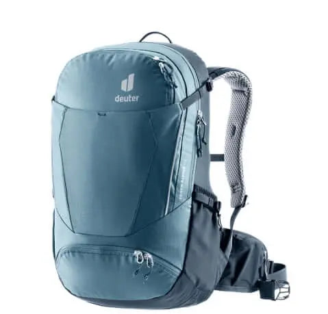 Deuter Trans Alpine 24 Rucksack in blau für Outdoor-Aktivitäten, Trailrunning und Fahrradtouren.