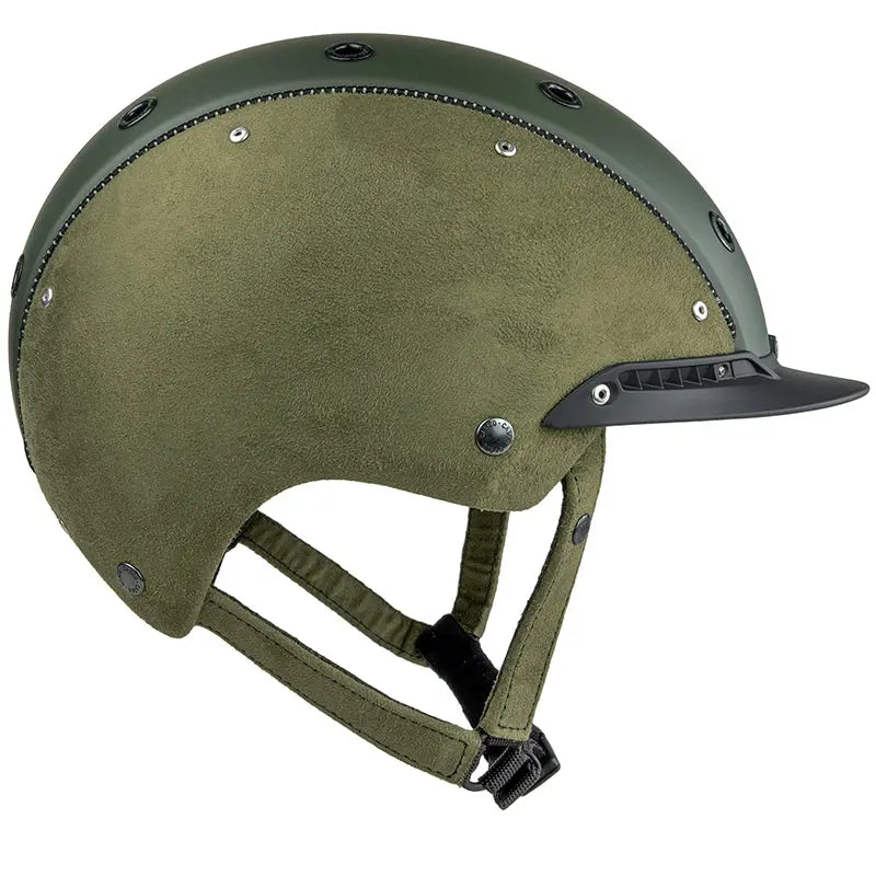 CASCO Champ-3 Nubuk Jagdgrün Reithelm – Edles Design & Sicherheit - FastMove