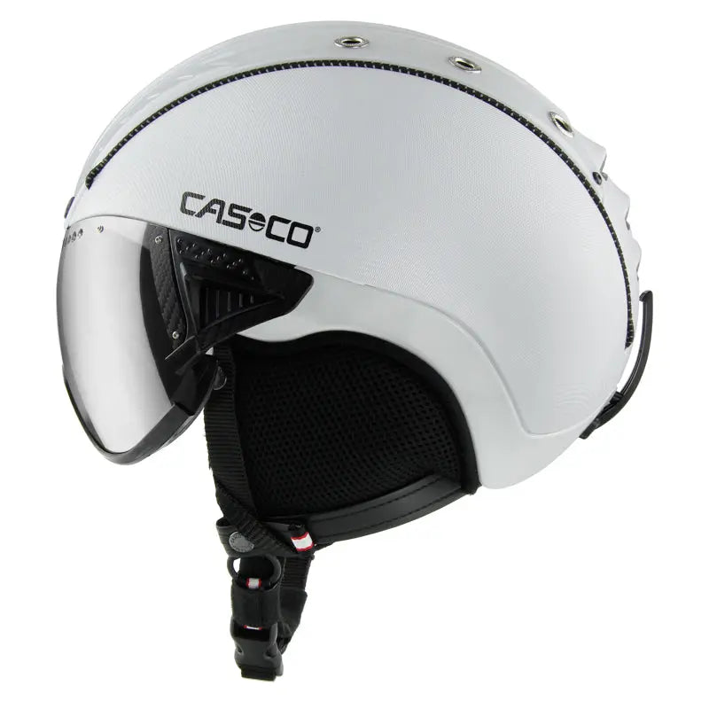 Casco SP-2 Carbonic Skihelm weiss mit Snowmask 2 | Skihelm Snowboardhelm.