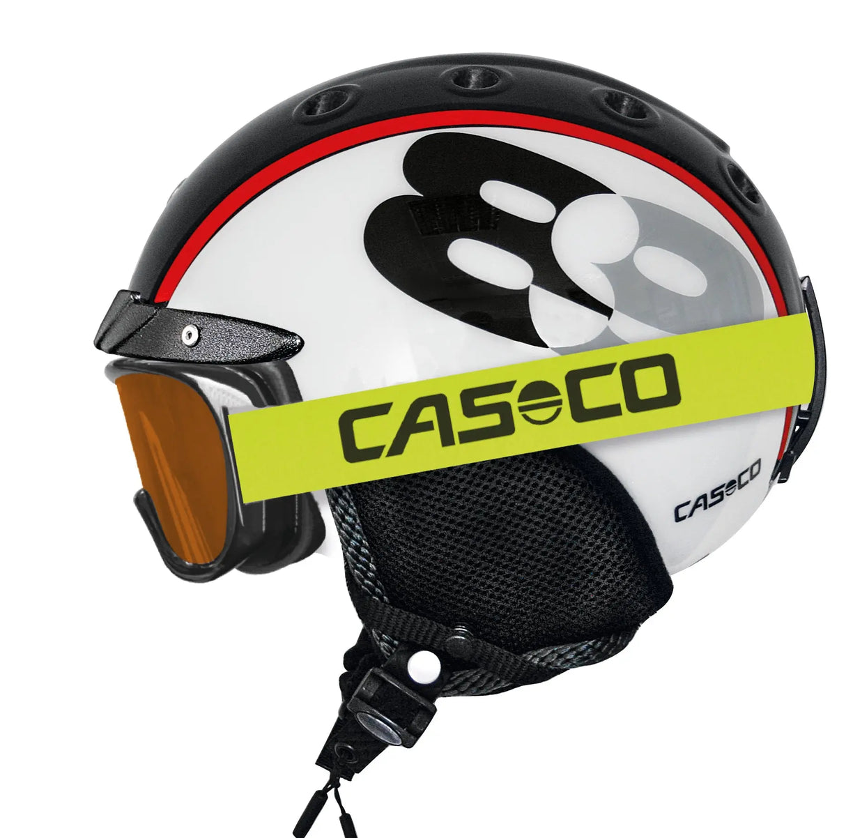 Casco Mini Pro 89 schwarz-weiss Skihelm | Kinderhelm ohne Skibrille.
