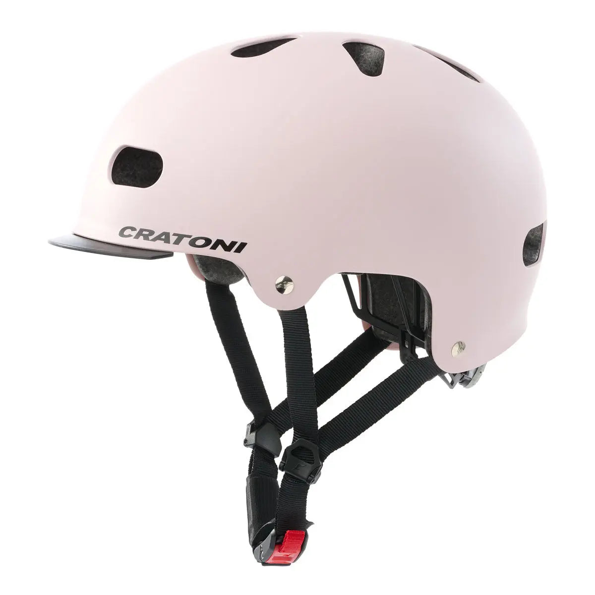 CRATONI C-Mate Fahrradhelm rosa | Rücklicht | Damen und Jugendliche | Street-Style Helm.