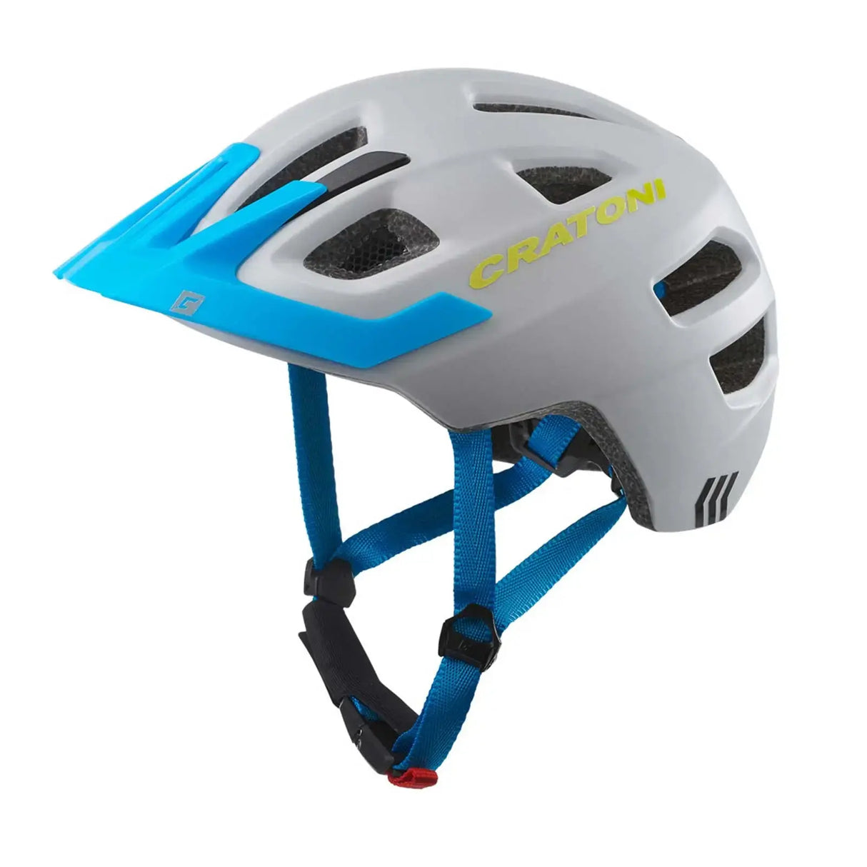 Cratoni Maxster Pro blau grau Helm | Kinderhelm Mädchen Jungs Fahrradhelm.