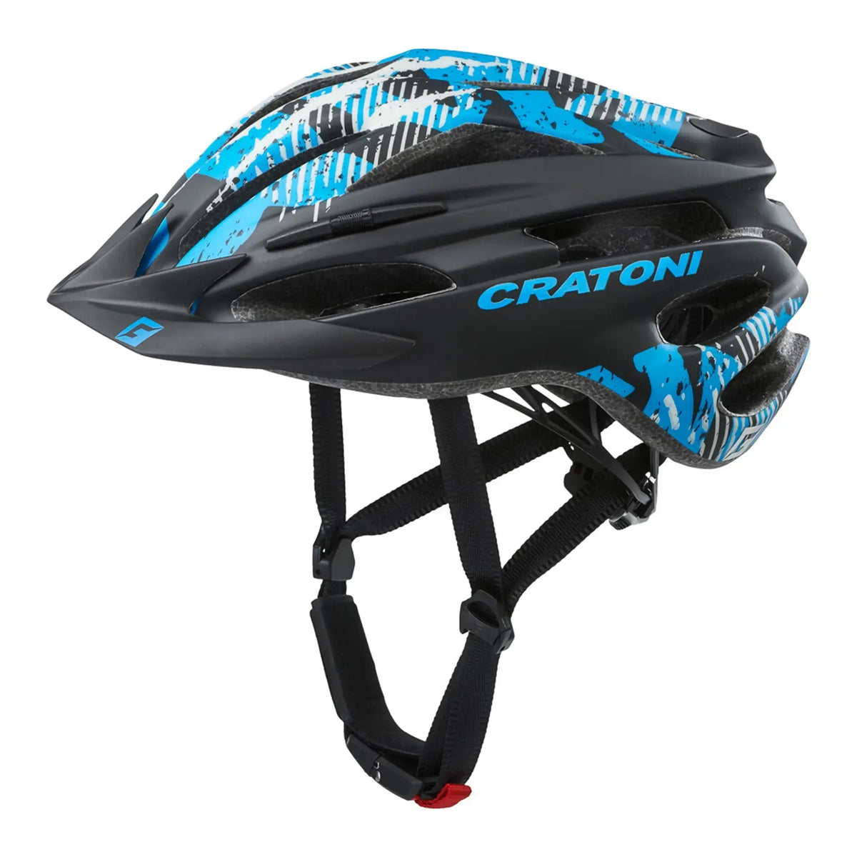 Cratoni Pacer Jr. black-blue matt | Fahrradhelm Rad Kinderhelm | Jugend Kinder.
