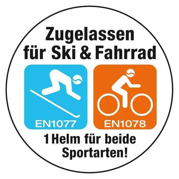 Casco MINI2 Lucky 7 blau | Kinderhelm blau für Ski - & Fahrrad.