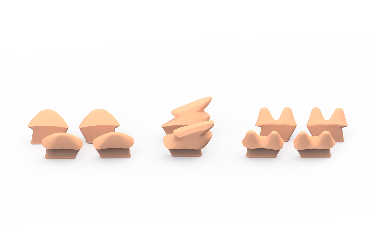 Unit1 SPARKY Silikon-Inserts – Farbsets für Kinderhelm Unit1