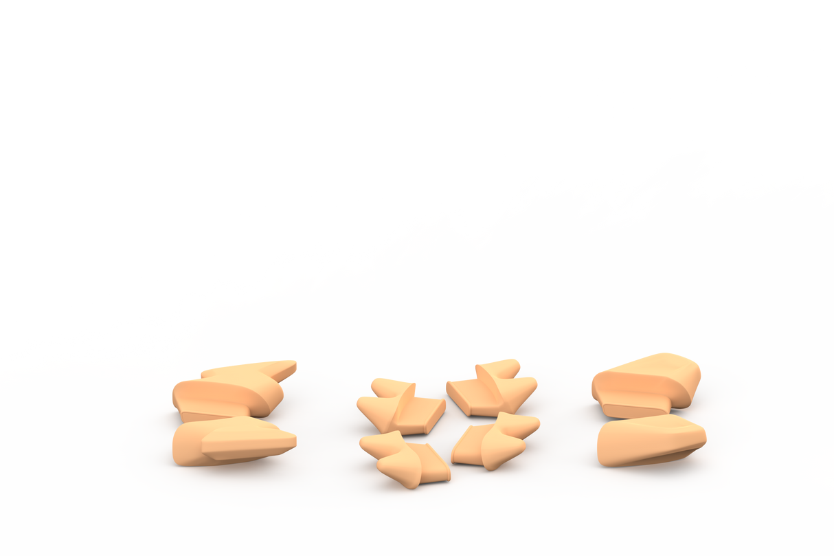 Unit1 SPARKY Silikon-Inserts – Farbsets für Kinderhelm Unit1