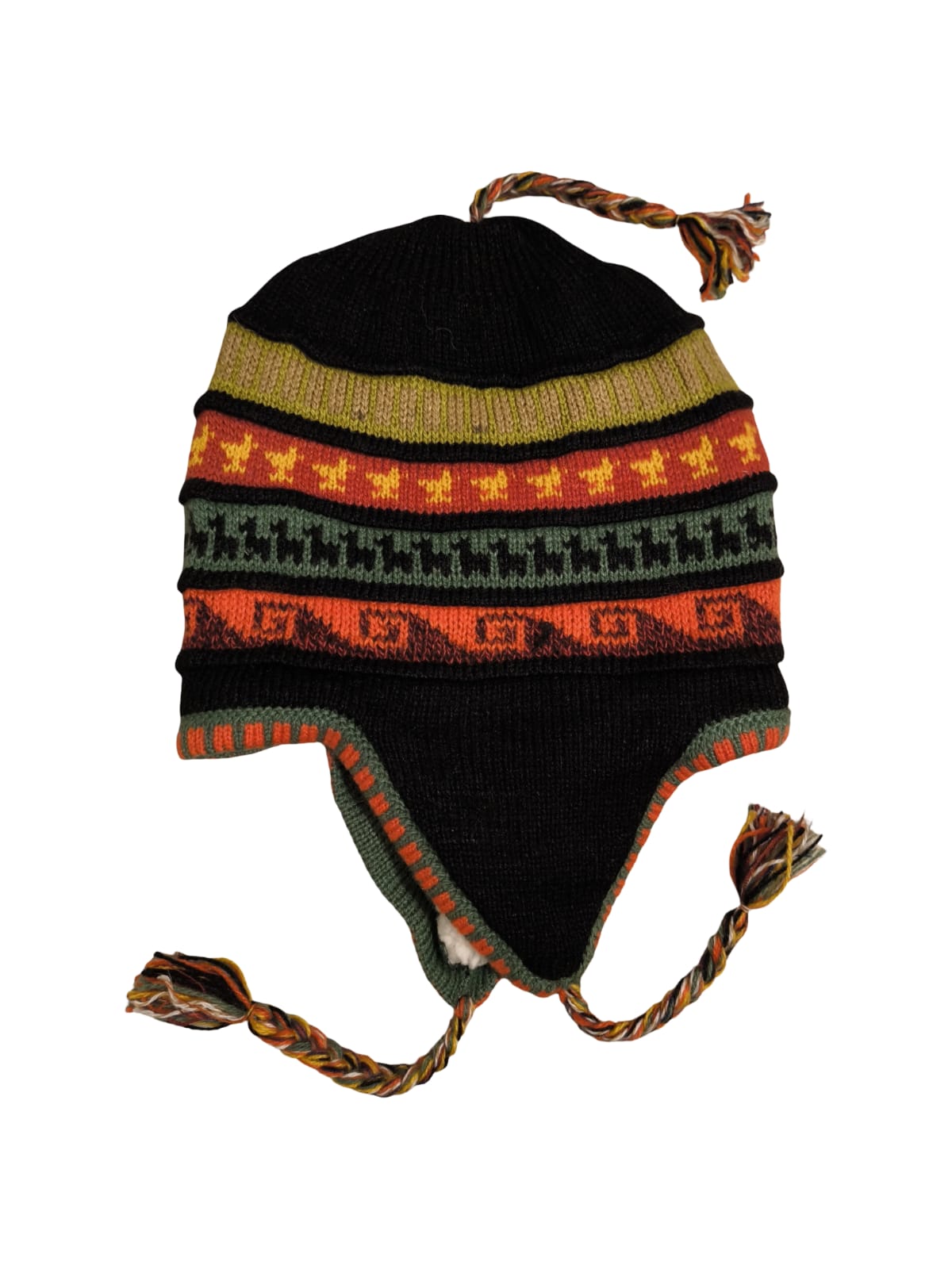 Chullo Mütze aus Peru | Handgemacht mit Alpaka & Polarfutter Helmexperte