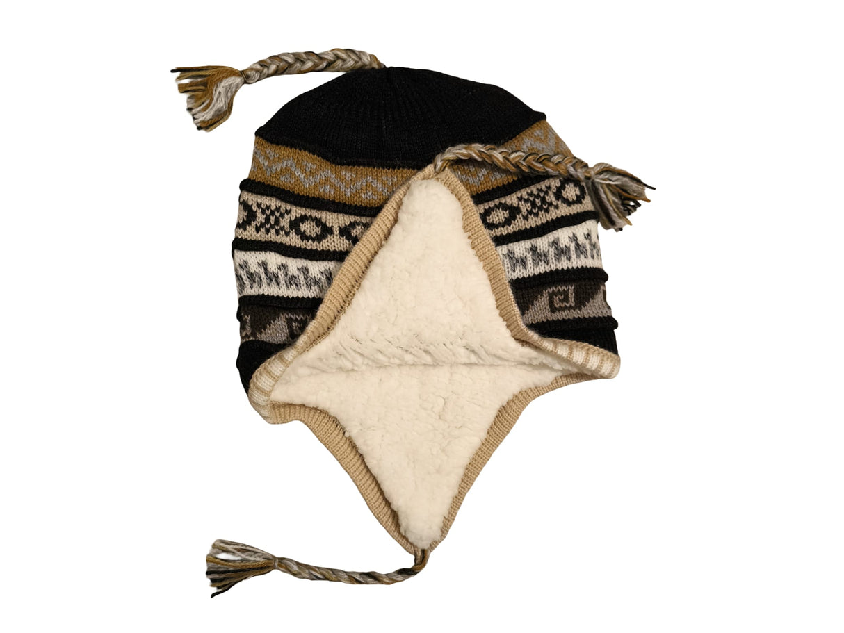 Chullo Mütze aus Peru | Handgemacht mit Alpaka & Polarfutter Helmexperte