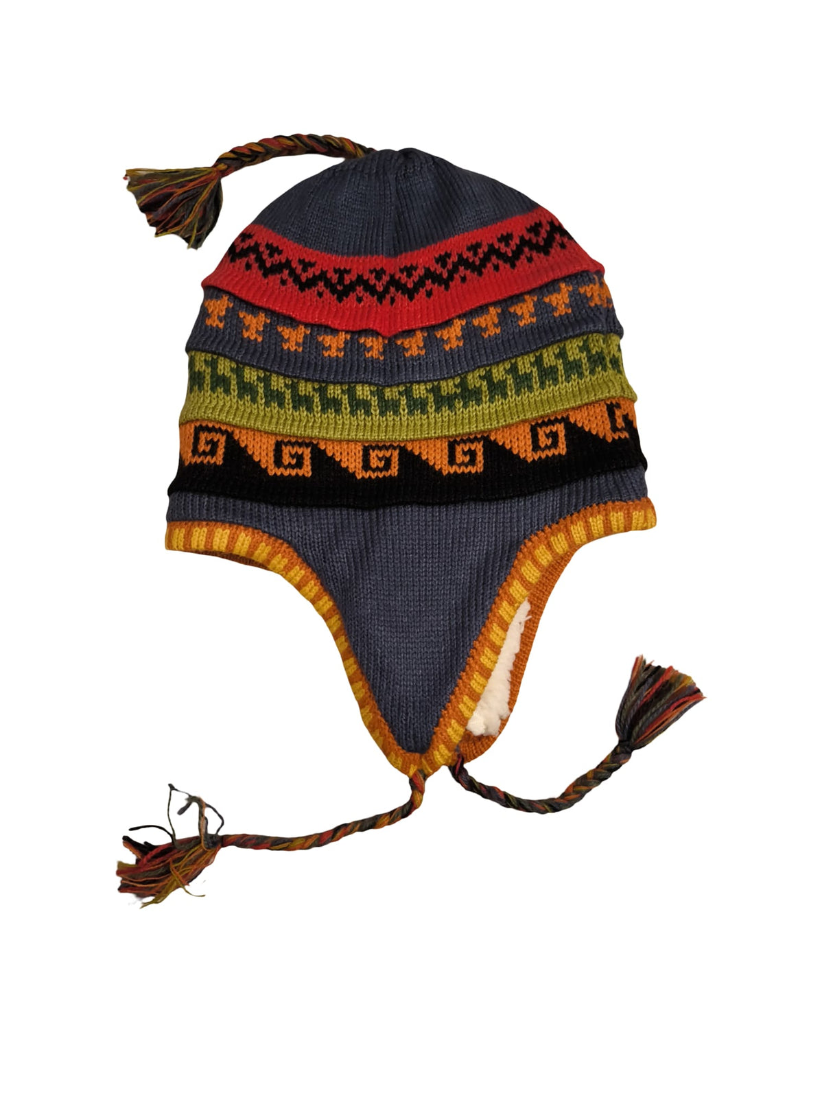 Chullo Mütze aus Peru | Handgemacht mit Alpaka & Polarfutter Helmexperte