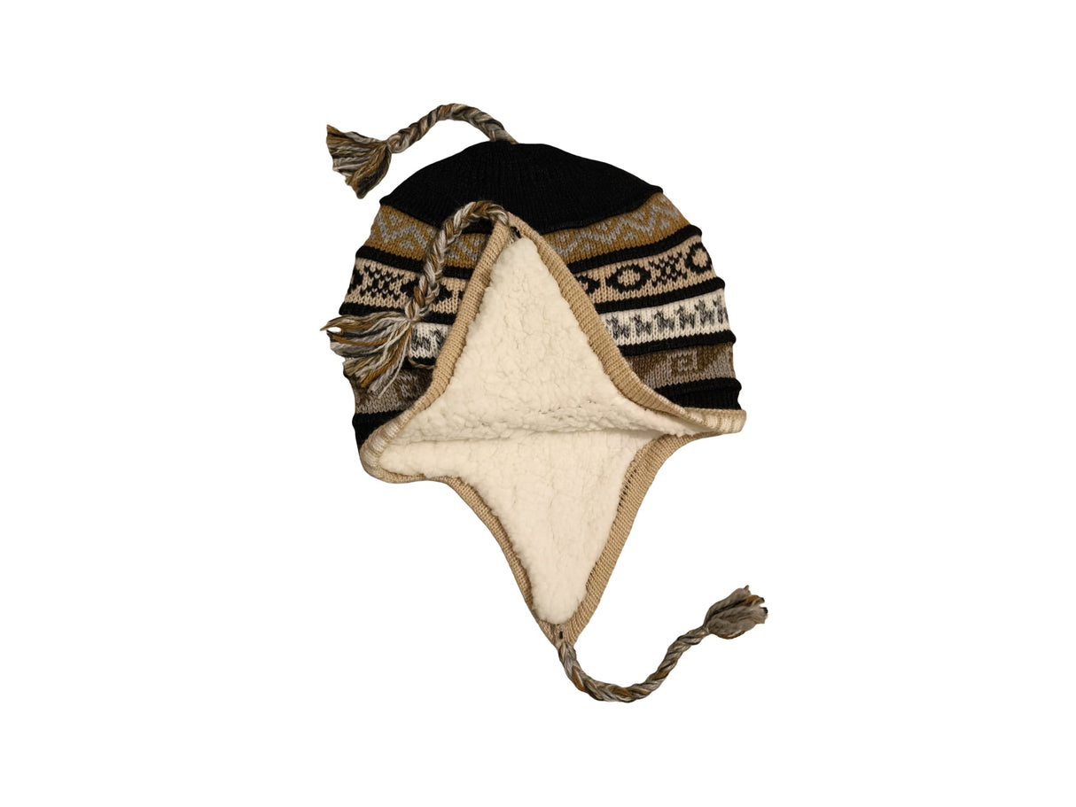 Chullo Mütze aus Peru | Handgemacht mit Alpaka & Polarfutter Helmexperte