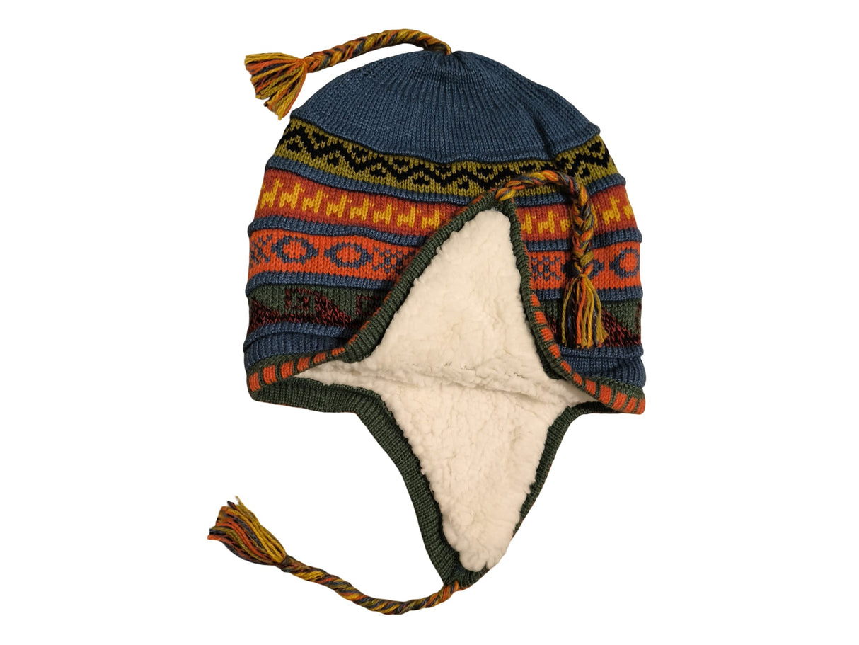 Chullo Mütze aus Peru | Handgemacht mit Alpaka & Polarfutter Helmexperte