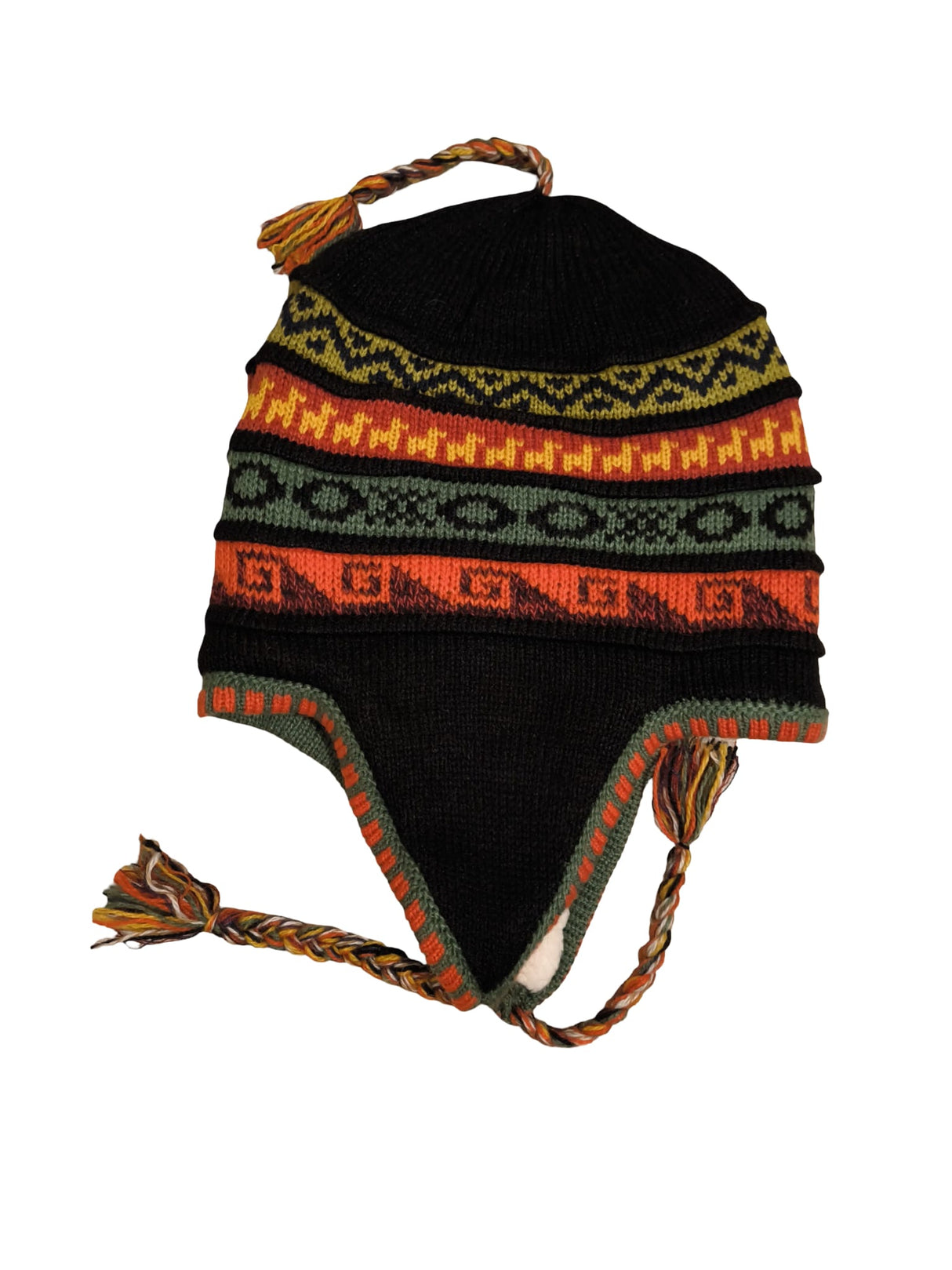 Chullo Mütze aus Peru | Handgemacht mit Alpaka & Polarfutter Helmexperte