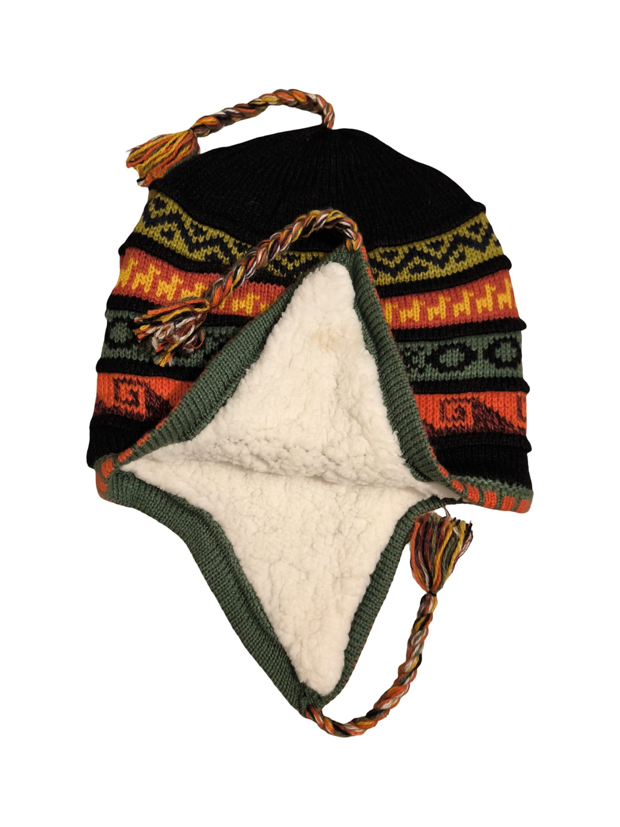 Chullo Mütze aus Peru | Handgemacht mit Alpaka & Polarfutter Helmexperte