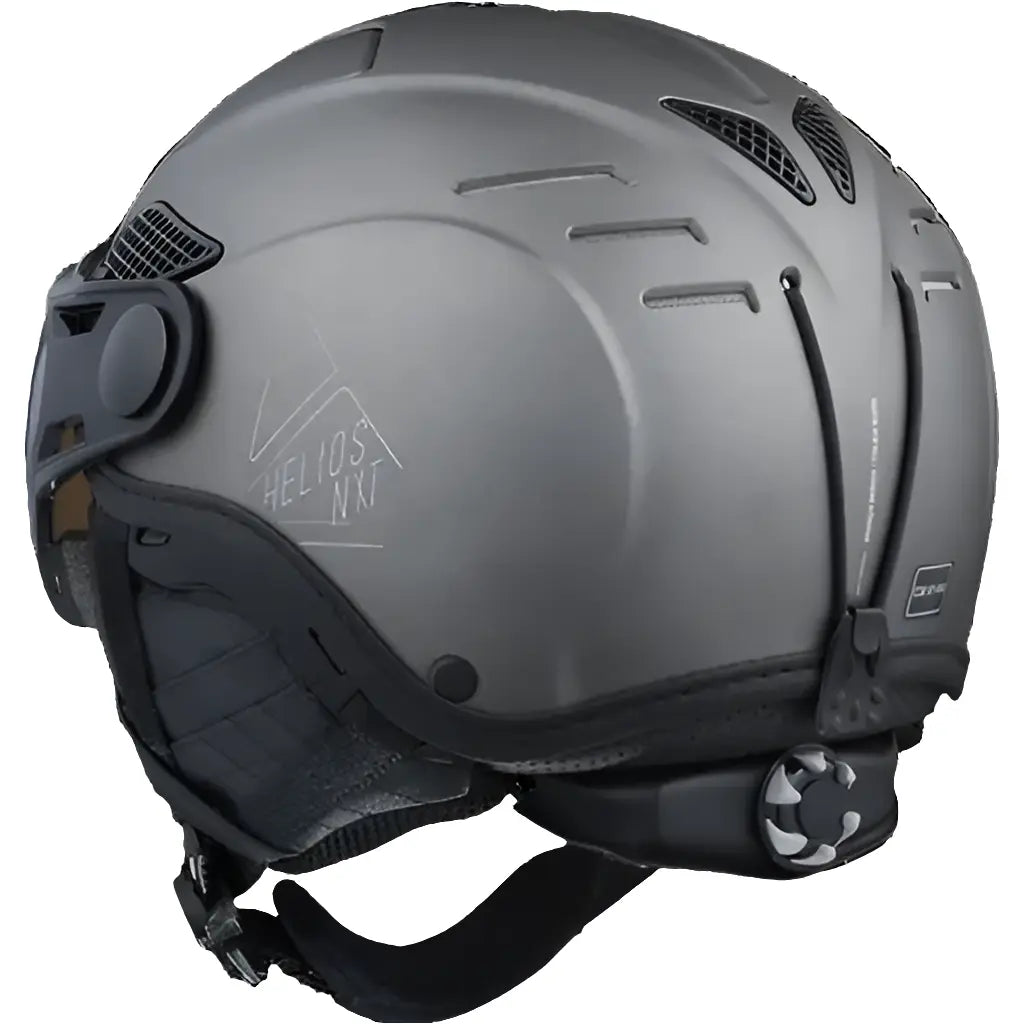 Cairn HELIOS LEATHER EVOLIGHT NXT® | Eleganter Skihelm mit Photochrom-Visier silber.