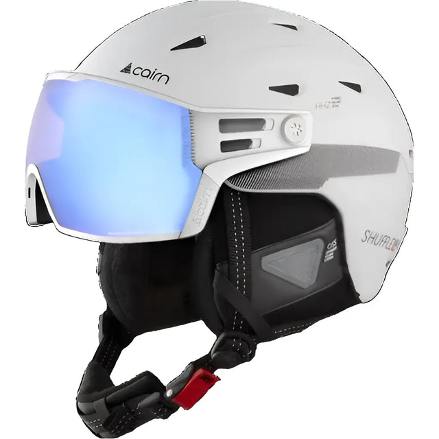 Cairn SHUFFLE S-VISOR Evolight NXT® – Skihelm mit Photochrom-Visier und Leichtbauweise weiss.