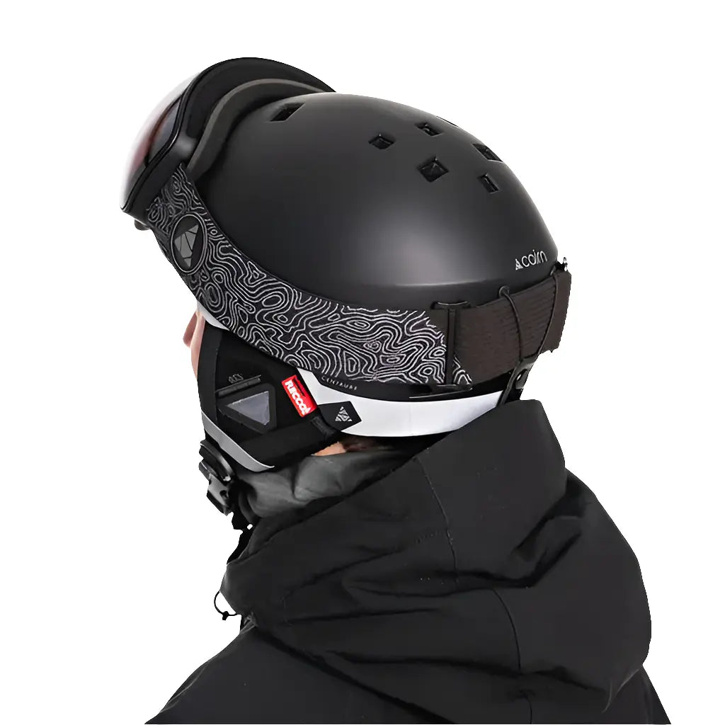 Cairn CENTAURE RESCUE – Skihelm mit RECCO®-Technologie und Leichtbauweise black lava.