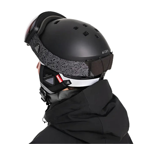 Cairn CENTAURE RESCUE – Skihelm mit RECCO®-Technologie und Leichtbauweise black lava.
