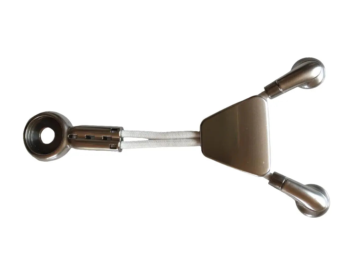 Casco Skibrille FX-70 Ersatzteile, Seitenteile silber-chrom-weiss ohne Magnet.