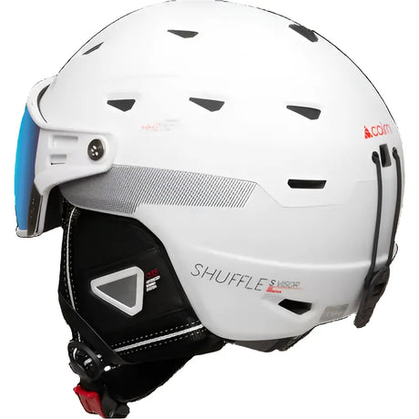 Cairn SHUFFLE S-VISOR Evolight NXT® – Skihelm mit Photochrom-Visier und Leichtbauweise weiss.