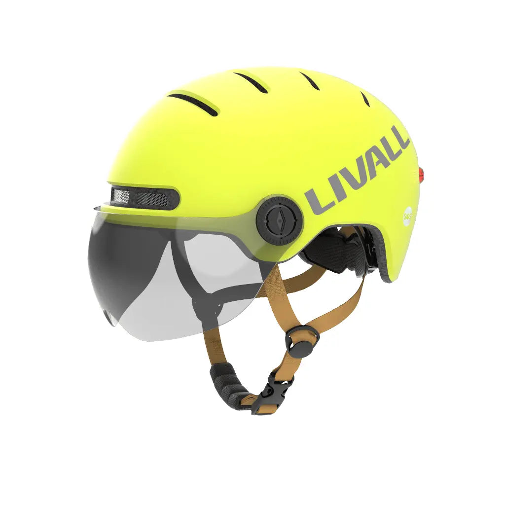 Livall L23 signalgelb Helm | Pedelec Smarthelm Fahrradhelm gelb.