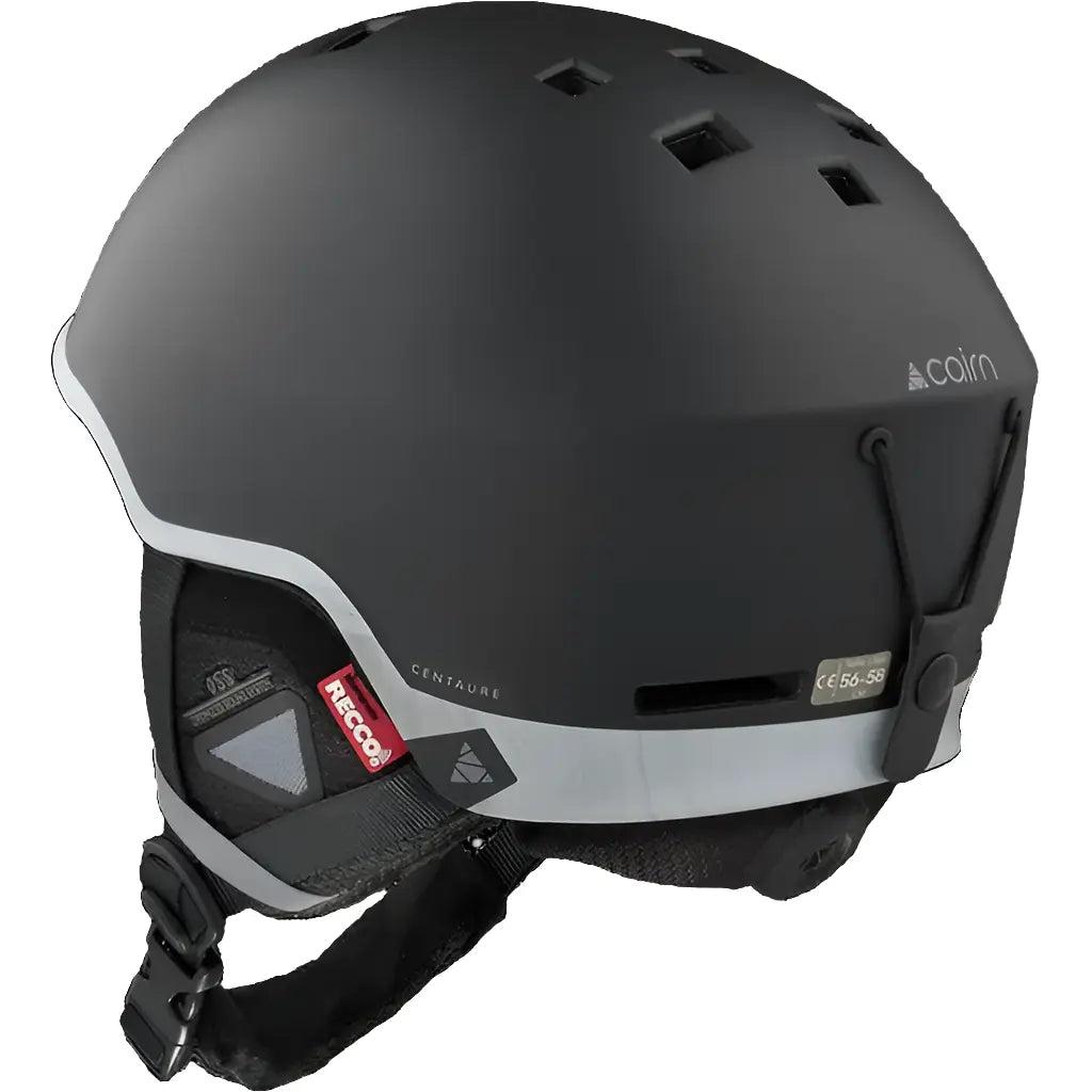 Cairn CENTAURE RESCUE – Skihelm mit RECCO®-Technologie und Leichtbauweise black lava.