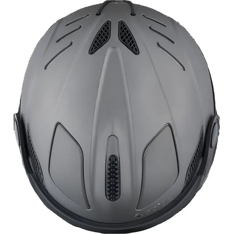 Cairn HELIOS LEATHER EVOLIGHT NXT® | Eleganter Skihelm mit Photochrom-Visier silber.