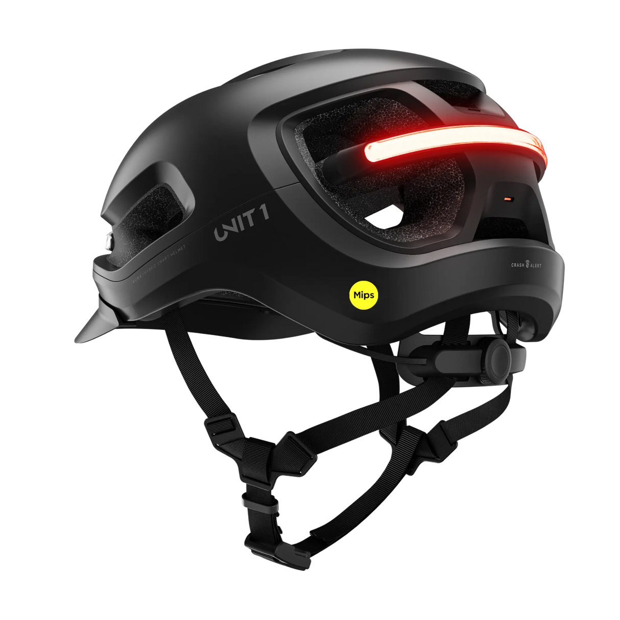 Unit1 AURA Smart Helm – E-Bike Helm mit Beleuchtung, Blinkern & Crash Alert.