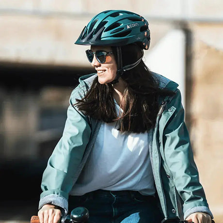 Cairn Fusion LED Black Neon Yellow | City- und MTB Helm mit LED-Licht Cairn