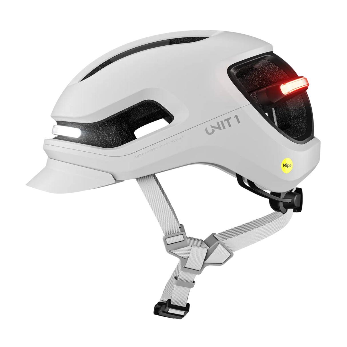 Unit1 AURA Smart Helm – E-Bike Helm mit Beleuchtung, Blinkern & Crash Alert.