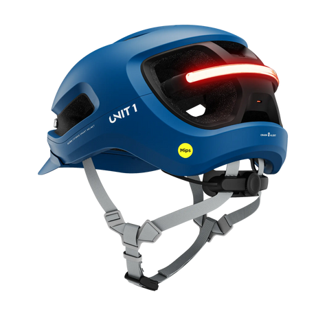 Unit1 AURA Smart Helm – E-Bike Helm mit Beleuchtung, Blinkern & Crash Alert.