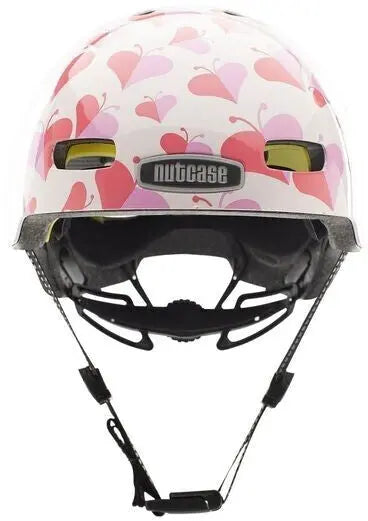 Nutcase Little Nutty MIPS – Kinderhelm Gloss, Love Bug mit Magnetverschluss und MIPS-Technologie.