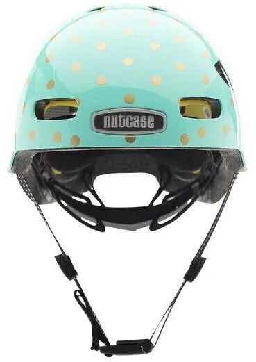 Nutcase Little Nutty MIPS – Kinderhelm Gloss, Sock Hop mit Magnetverschluss und MIPS-Technologie.