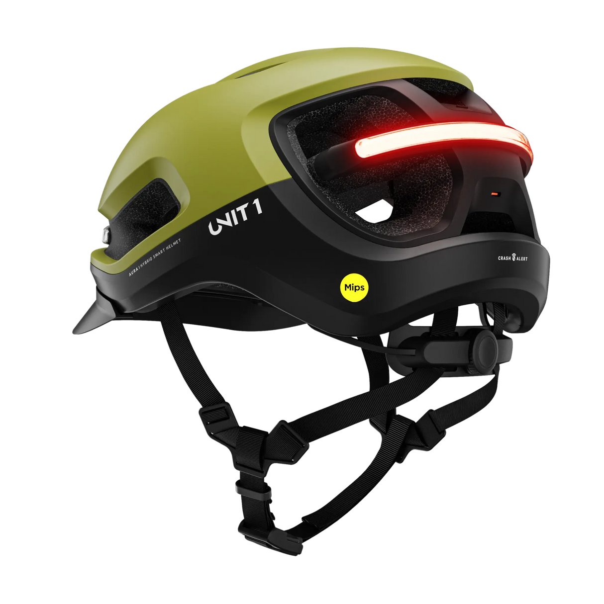 Unit1 AURA Smart Helm – E-Bike Helm mit Beleuchtung, Blinkern & Crash Alert.