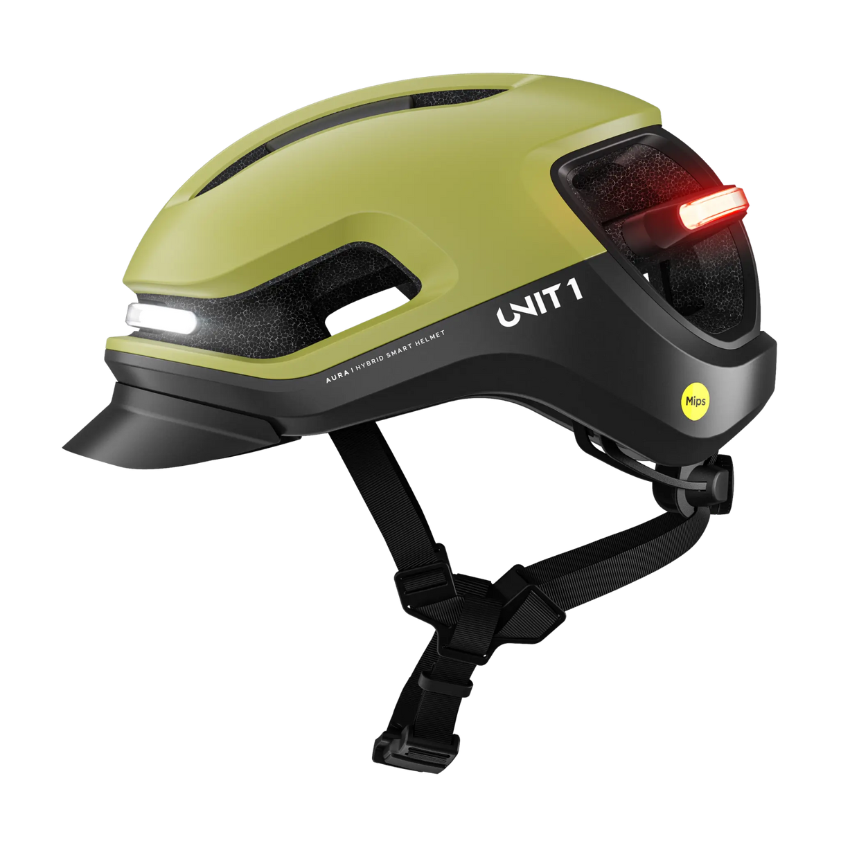 Unit1 AURA Smart Helm – E-Bike Helm mit Beleuchtung, Blinkern & Crash Alert.